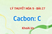 Các dạng thù hình của Cacbon (C), tính chất hóa học của Cacbon và Ứng dụng của Cacbon- Hóa 9 bài 27